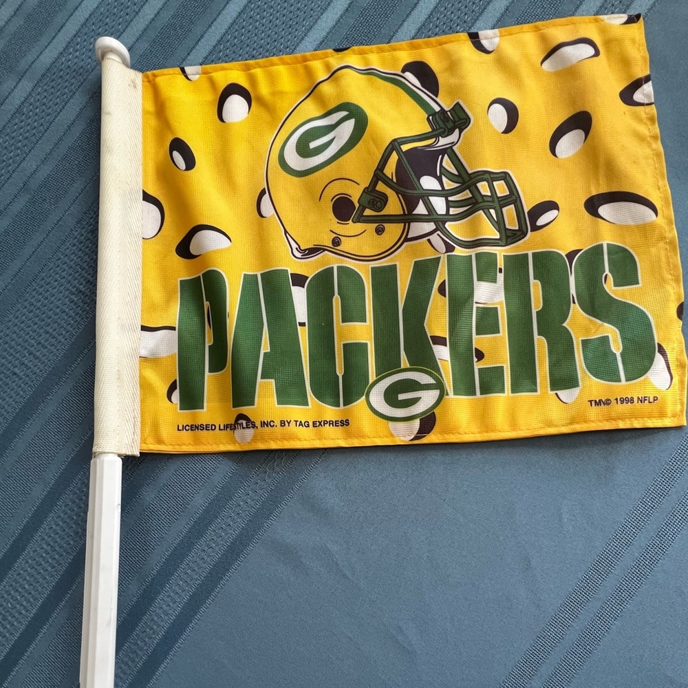 Green Bay Packers vintage window flag